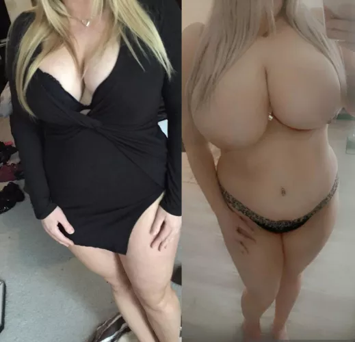 That dress didn’t really hide them did it..