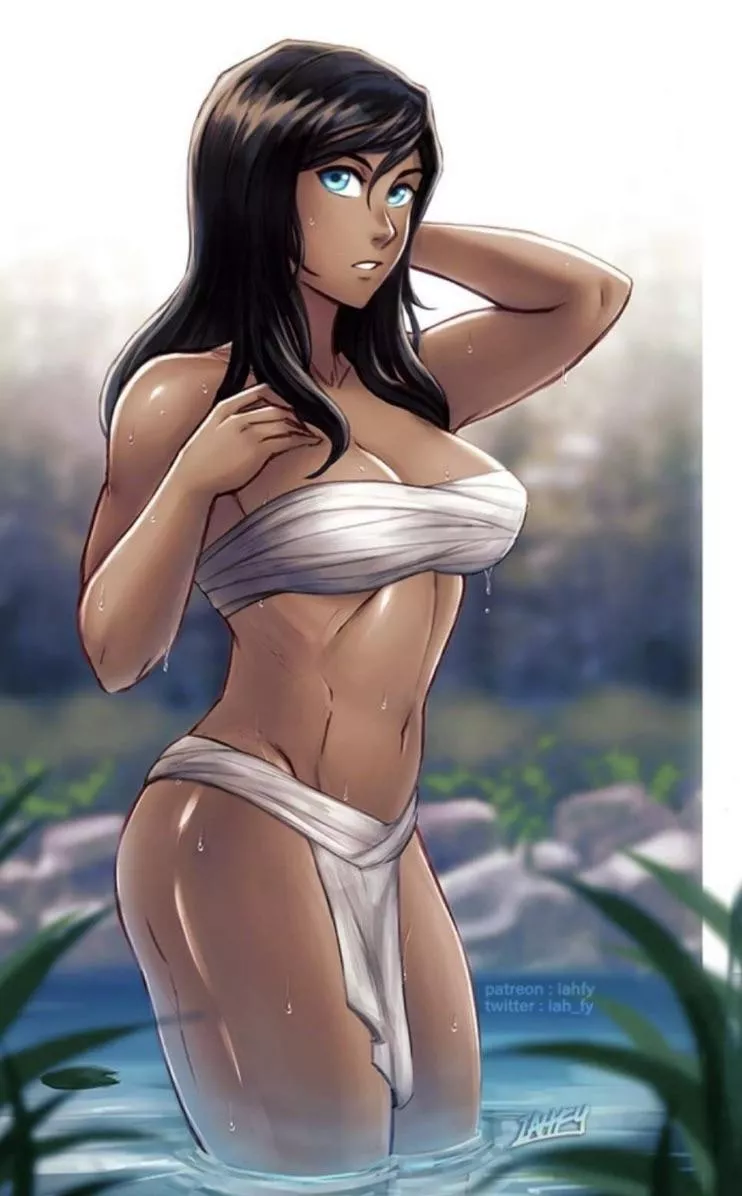 That “just got out of the shower” type beat (all characters are 18+)