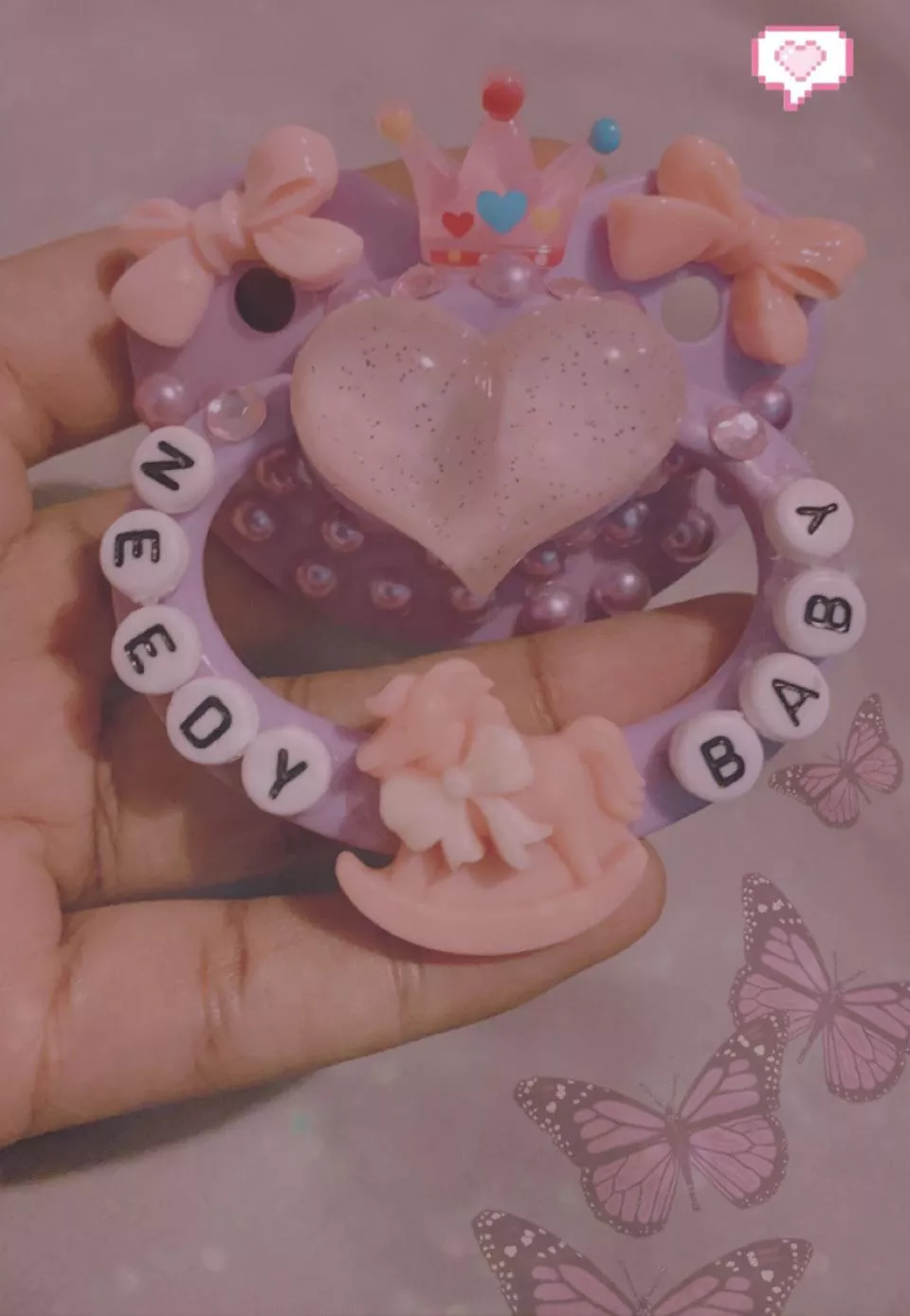 That needy baby is me! 🌸🎀🩰💕