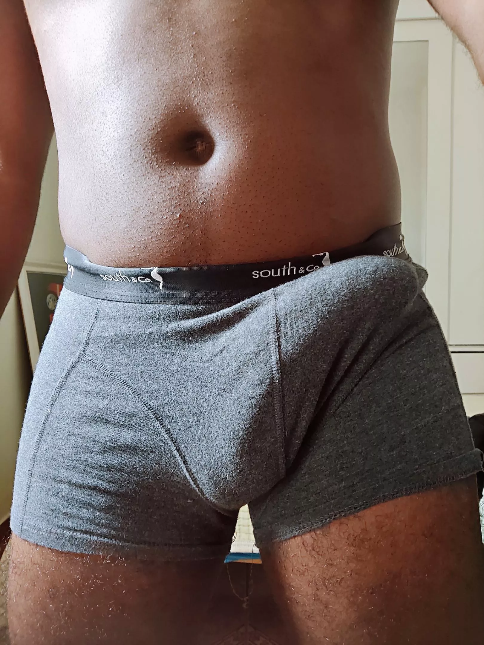 That's why I don't like to wear boxers. They can barely contain... That's why I don't like to wear boxers. They can barely contain...