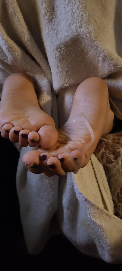 The aftermath after some fun. He made a mess.