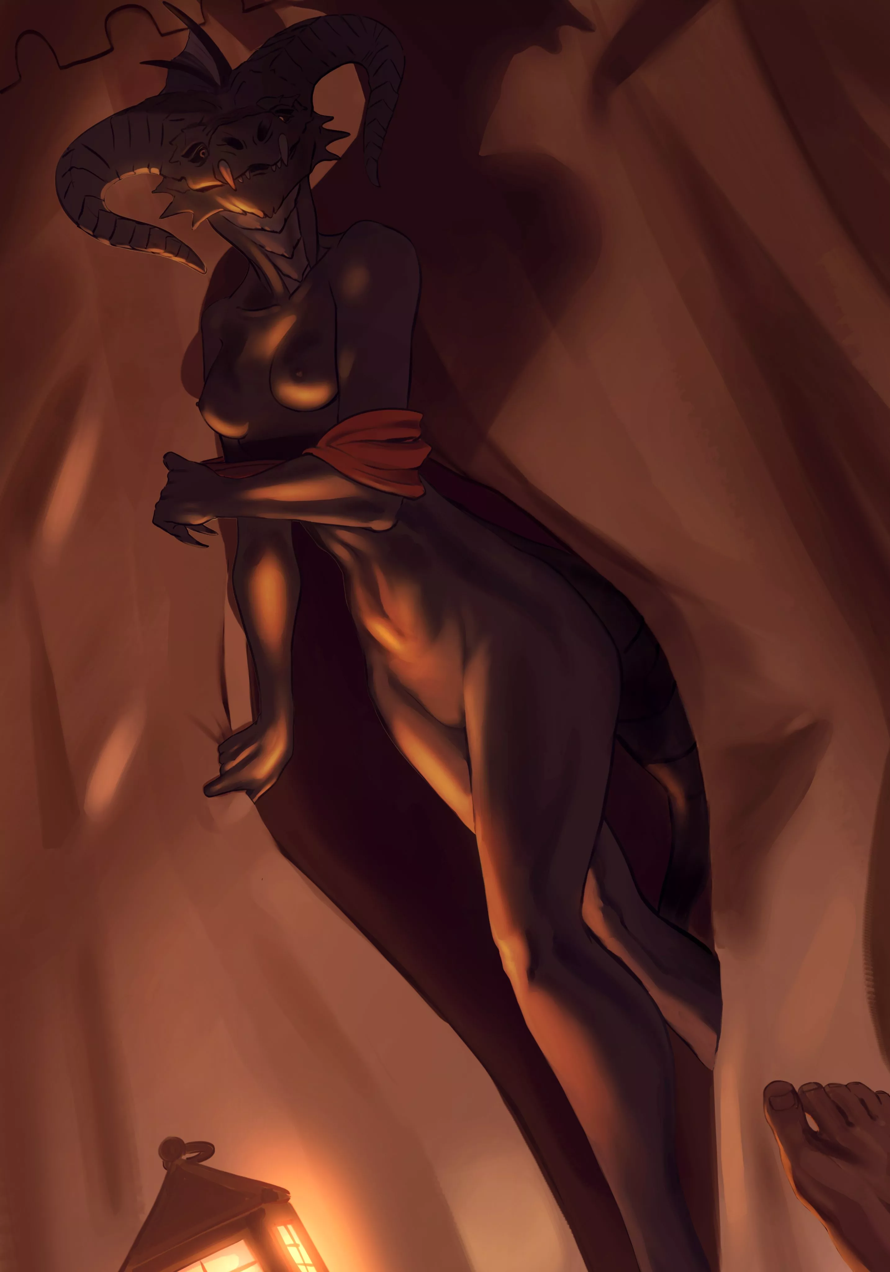 The Baroness of the Burning Hand (Sodadraws)