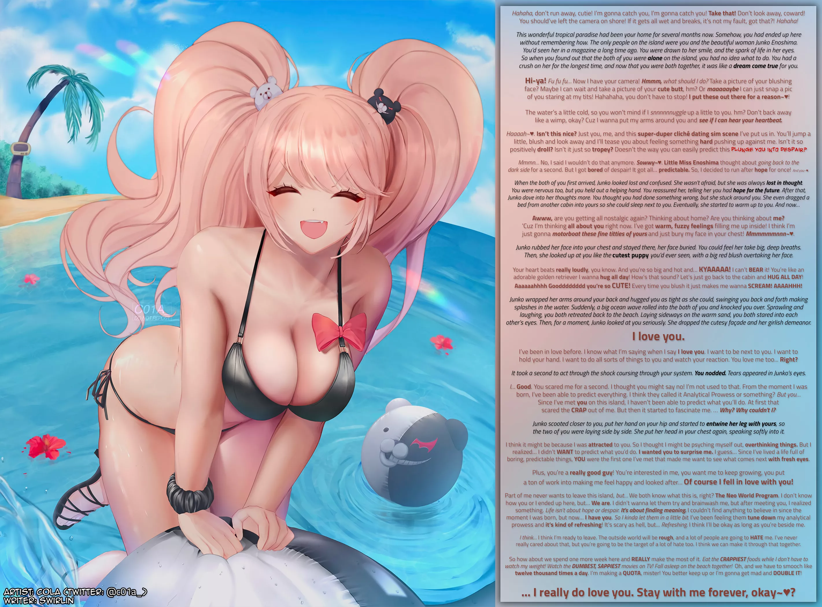 The Best, Most Hope-Inducing Caption in the History of Mankind [Romance] [Wholesome] [Danganronpa] [Enoshima Junko] [Male Viewer] [Confession]