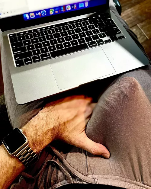 The best thing about work from home is the relaxed dress code. (44)