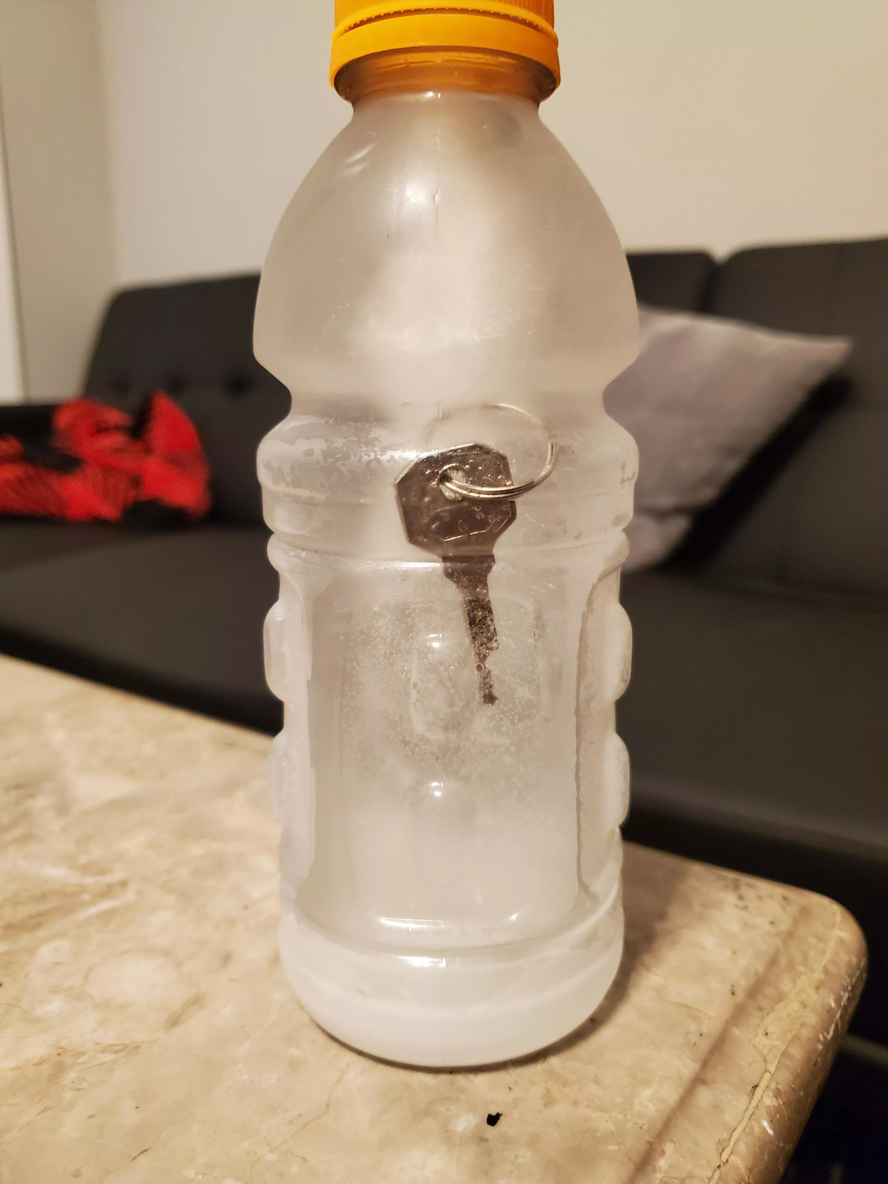 The best way to be your own keyholder that i have learned. No impulse unlocking!