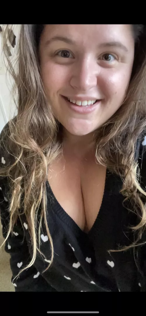 the bigger the better the tighter the sweater!