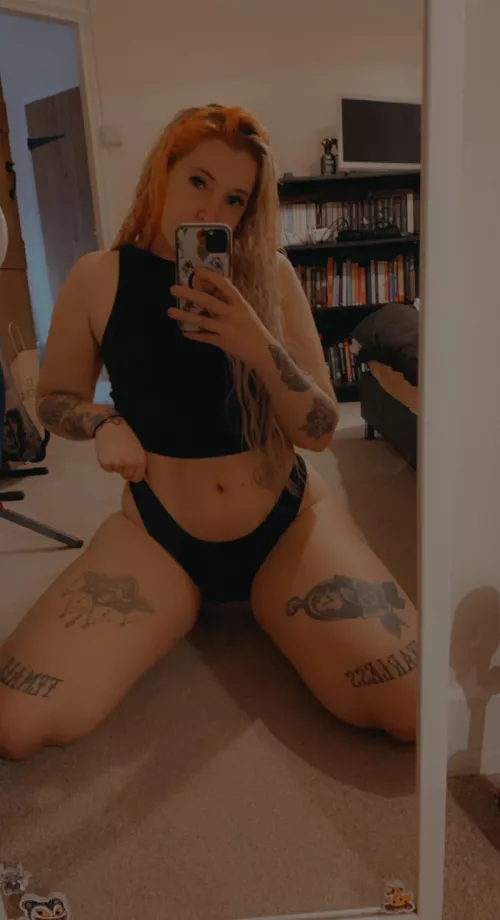 The black lingerie is elite.. it does powerful things to a body