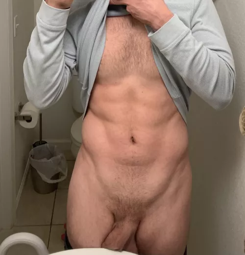The cool sink feels nice against it