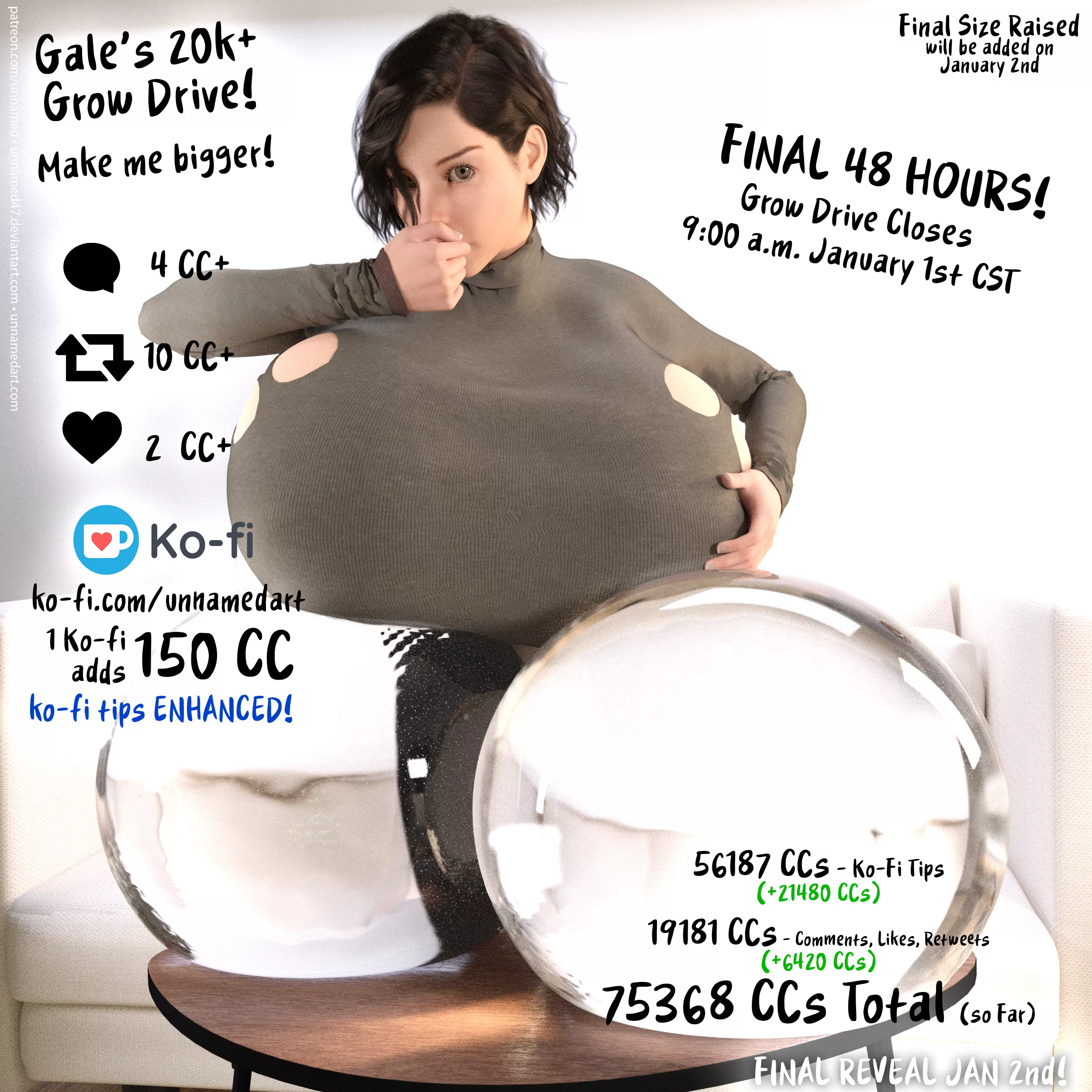 The creator has announced that if this post hits 2k likes by the deadline the power of like will be doubled! The post is currently at 1.2k likes. We can do this!