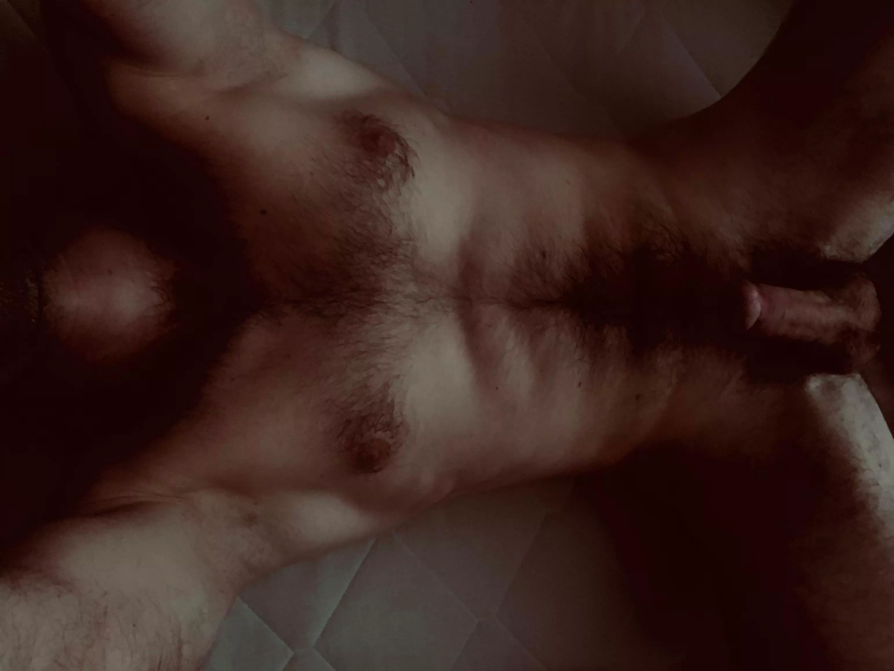 The darkness room. The temptation scene. Pass your hands through this body and finish where it let you [M]