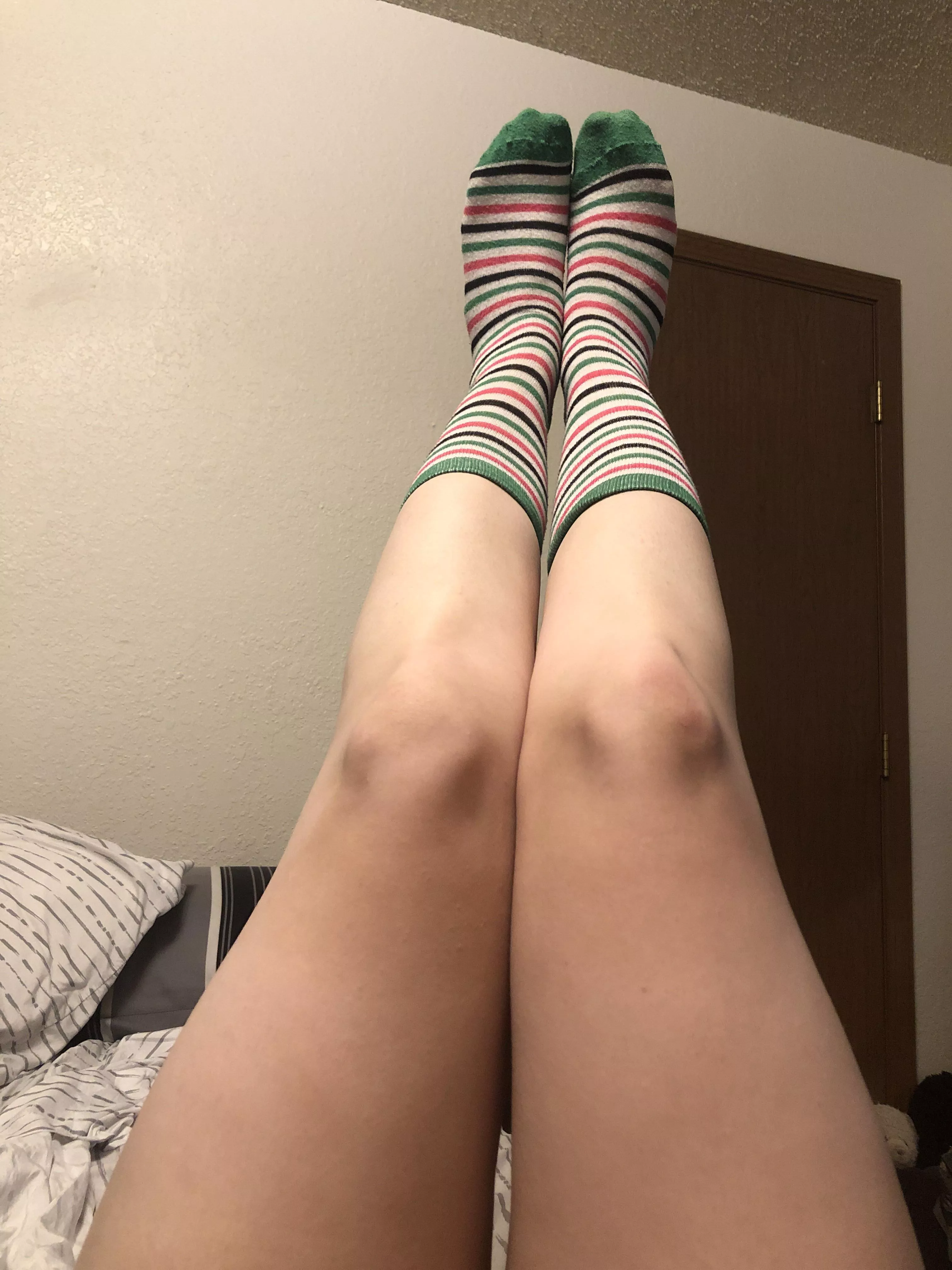 The downfall of having big feet is that I can never quite have knee high socks The downfall of having big feet is that I can never quite have knee high socks