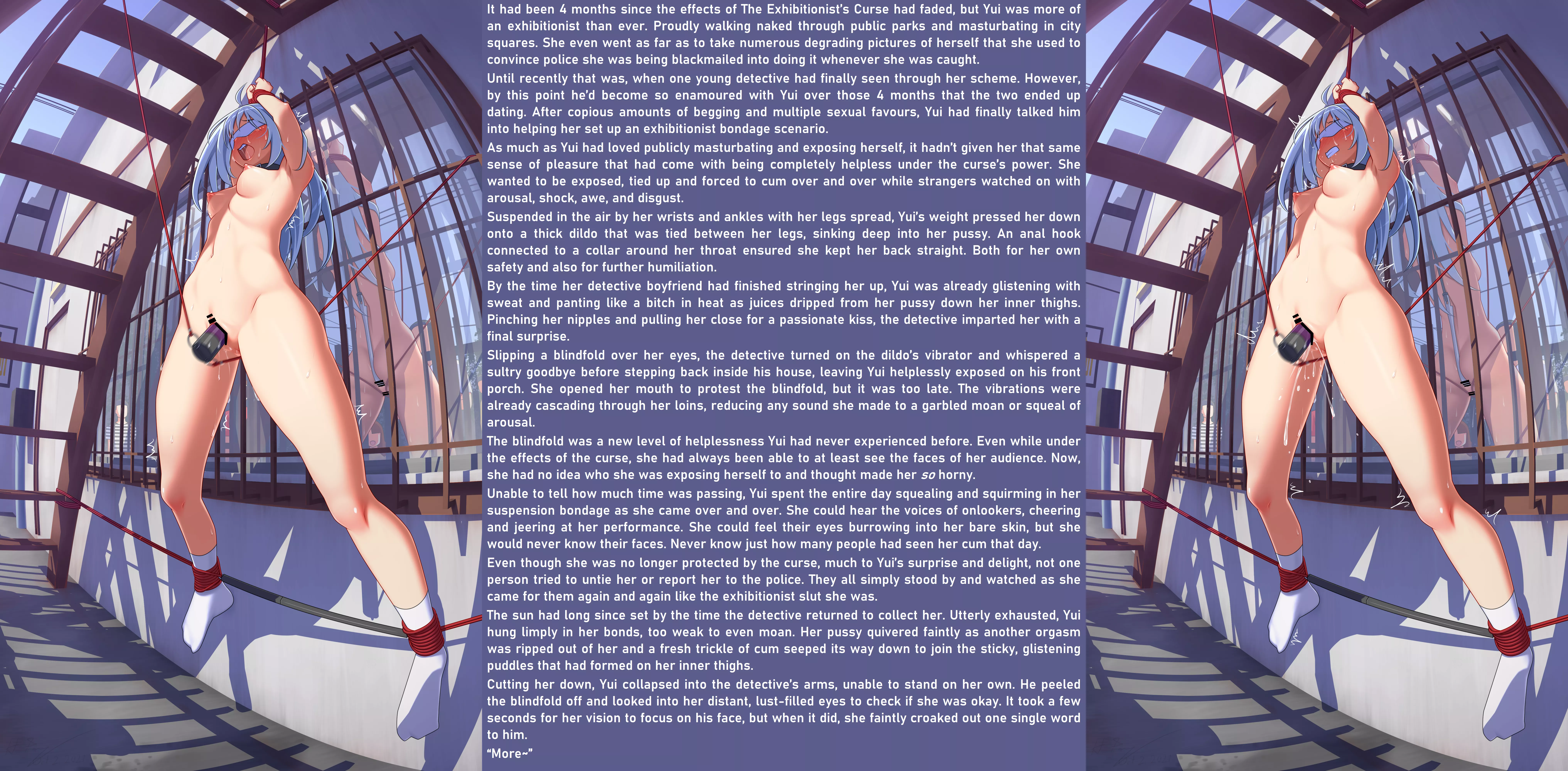 The Exhibitionist's Curse | Addendum #1 [Bondage][Femsub][Maledom][Exhibitionism][Public Humiliation][Toys][Squirting][Anal][Blindfold]