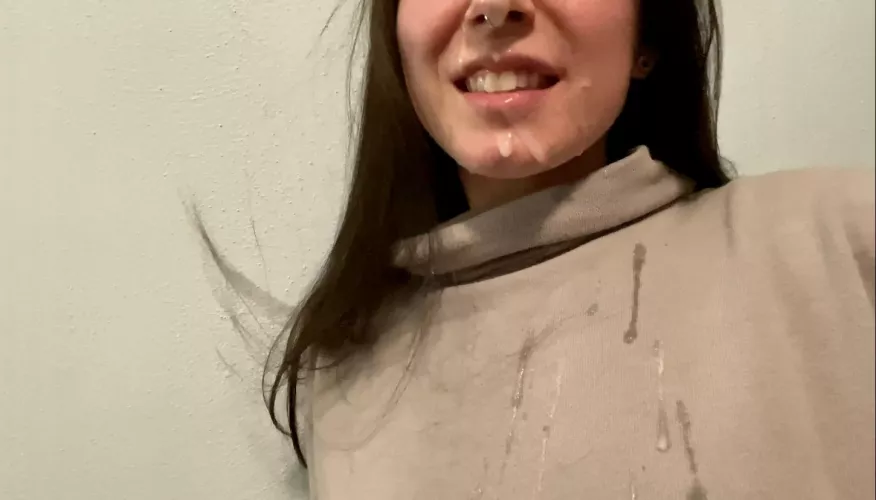 The facials I get always cover my clothes, too.. and the floor, sometimes the wall. You know. Whatever’s around! 💦😏 (f) OC