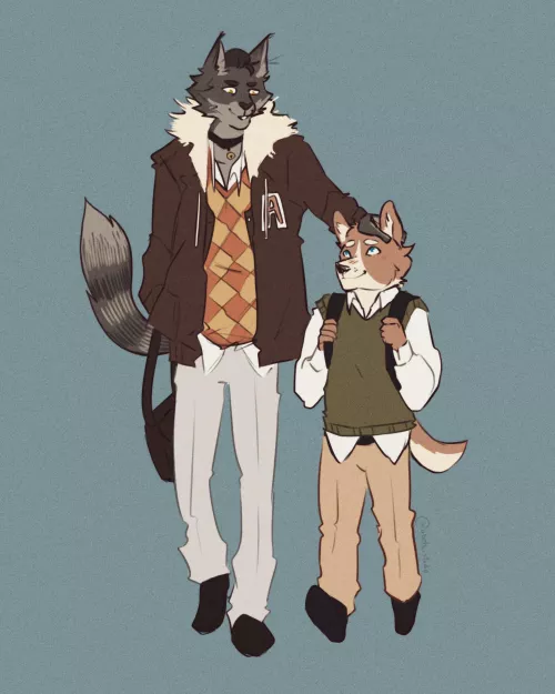 The first drawing of my new OCs!~ (My art)