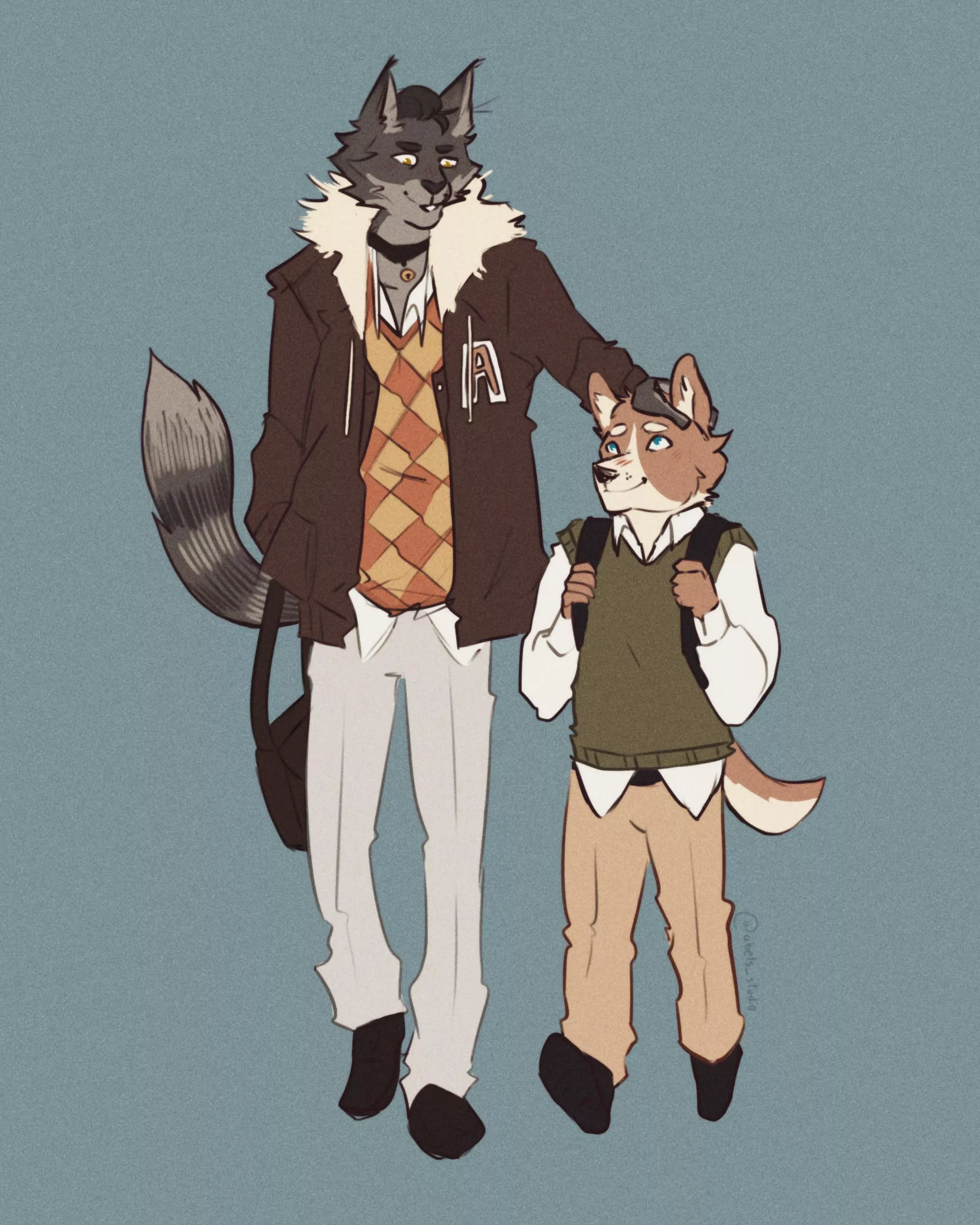 The first drawing of my new OCs!~ (My art)