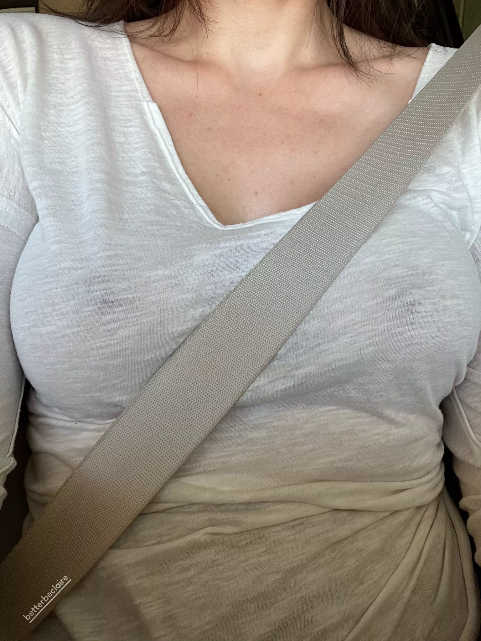The good old seatbelt trick 😉