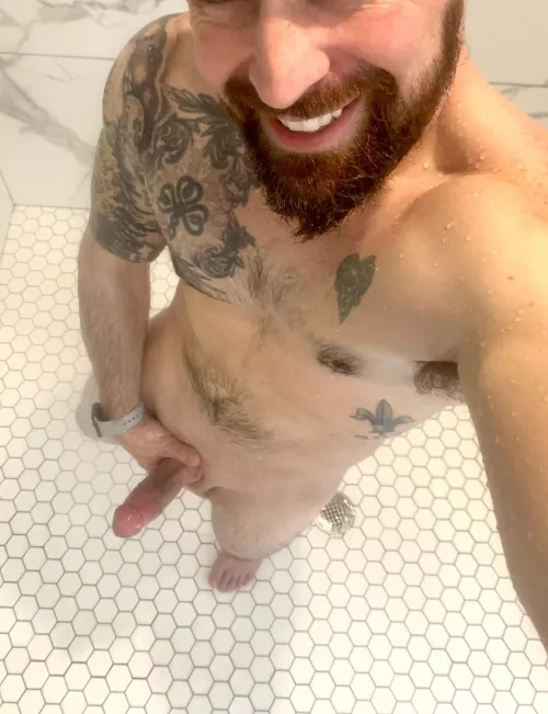 The good ole post workout shower