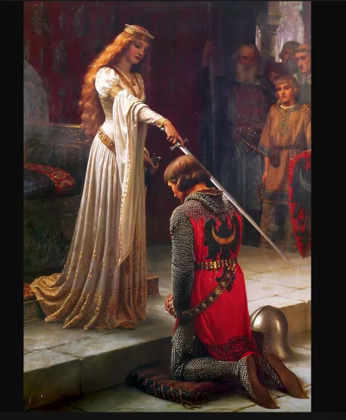 The highest honor is when a Domme Knights you as her servant🔥 (Image credit - Ms Renee Lane from Fetlife )