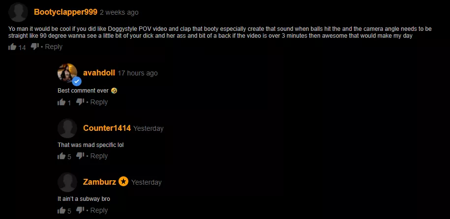 The last comment lmao