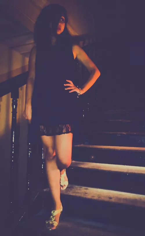 The LBD and the Old Stairs❤️❤️❤️