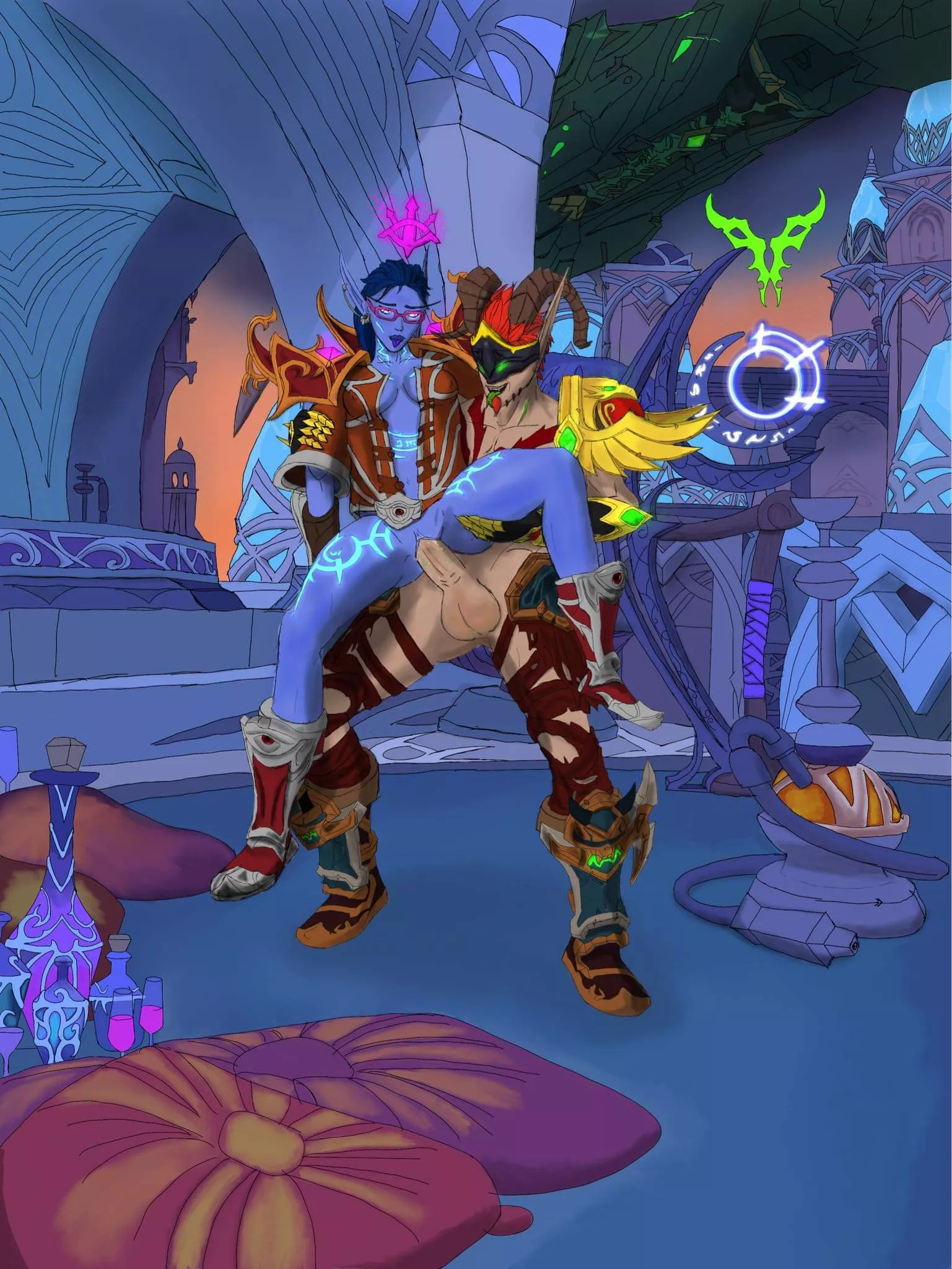 The Legion invasion can wait in Suramar.... (Art by me - Witchmaster)