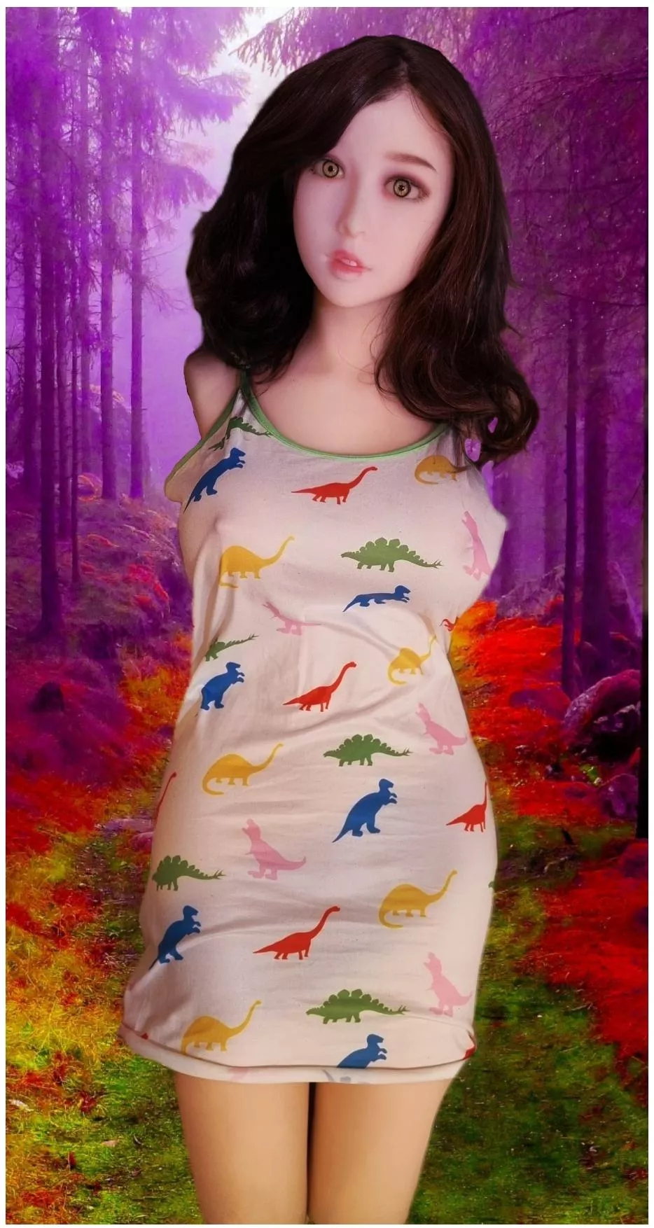 The lovable Ariel, in a forest. Hanidoll torso