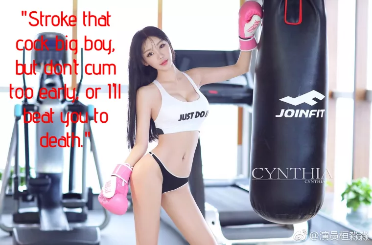 The men's world heavyweight champion got beaten up by a hot teen with no boxing experience and is now her personal punching bag