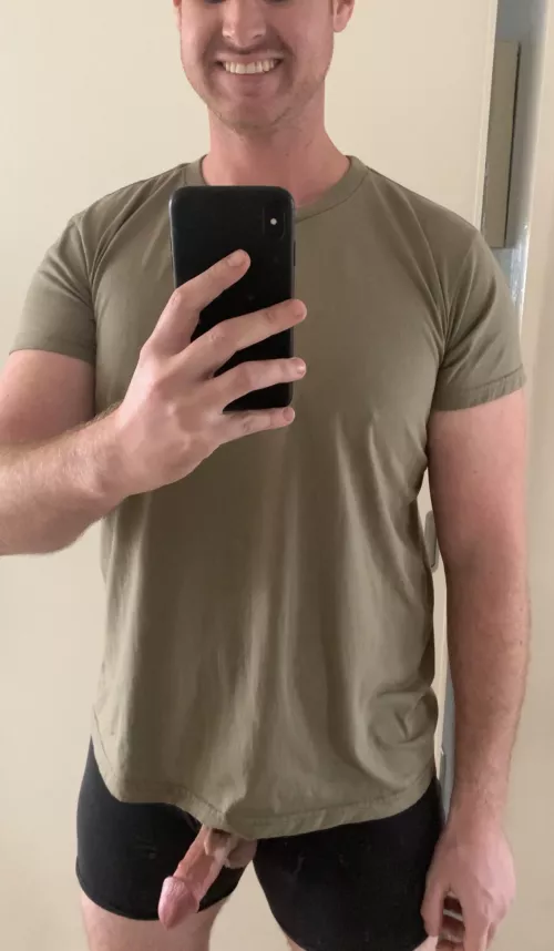 the mirror pics are always more flattering for my little guy!