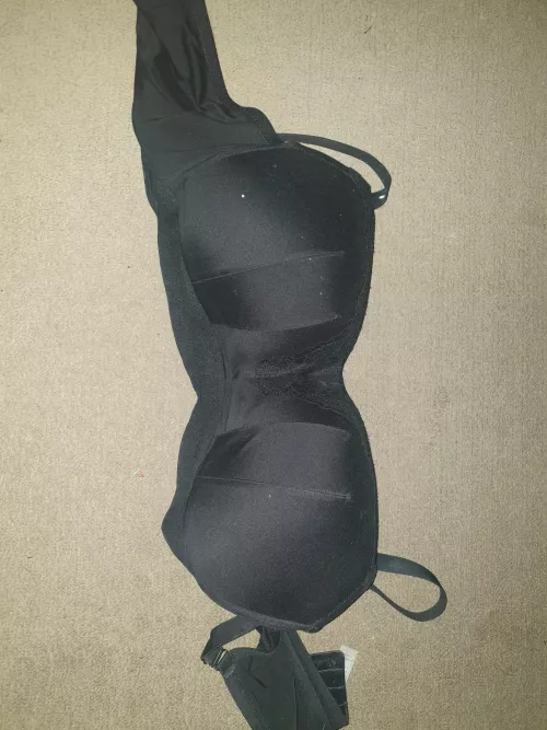 The mother inlaws bra that holds her massive udders in