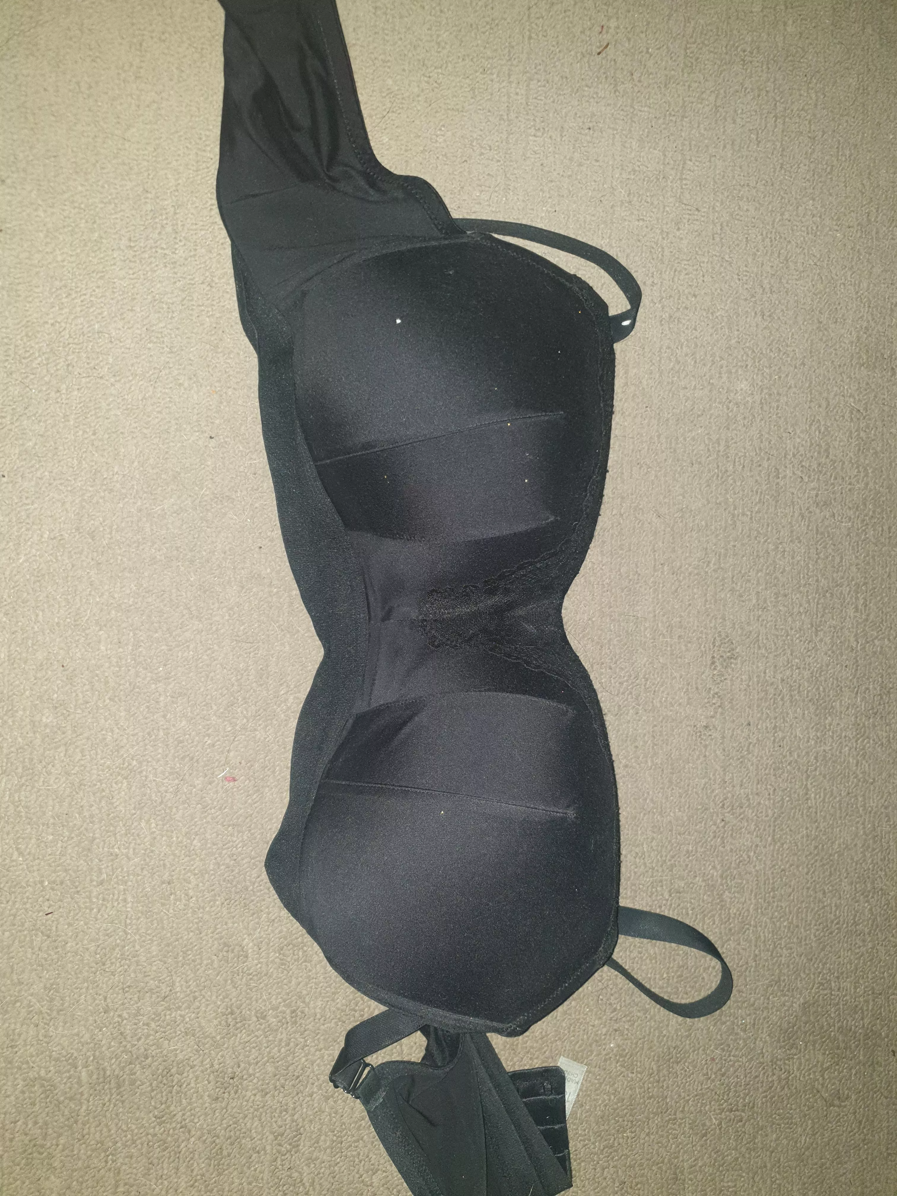 The mother inlaws bra that holds her massive udders in