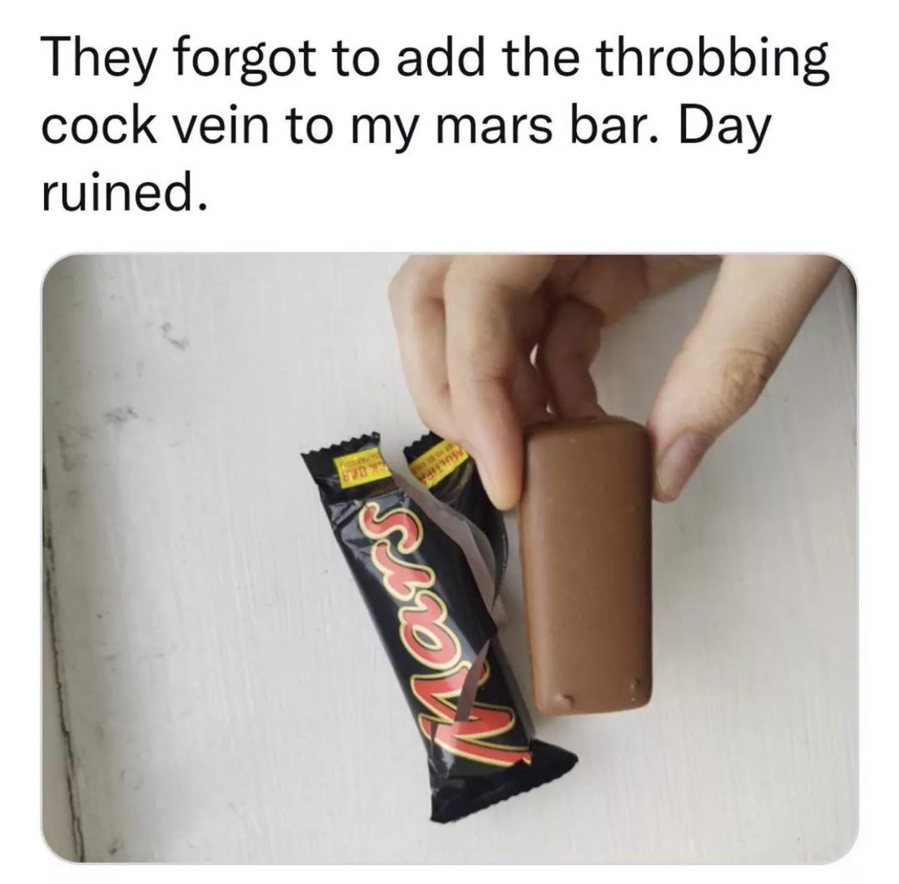 The only reason I eat Mars 🍫 [Not OC]