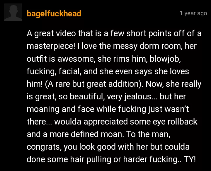 The pornan ramsay of reviews like damn