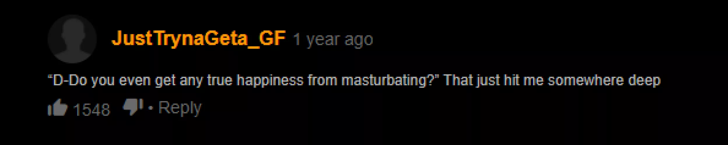 The post-nut clarity always hits hard