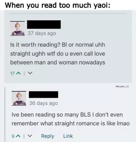 The result when you read too much BL