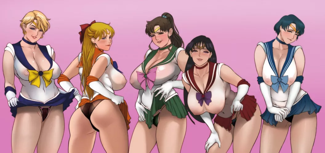 The sailor scouts are Sailor Milfs.