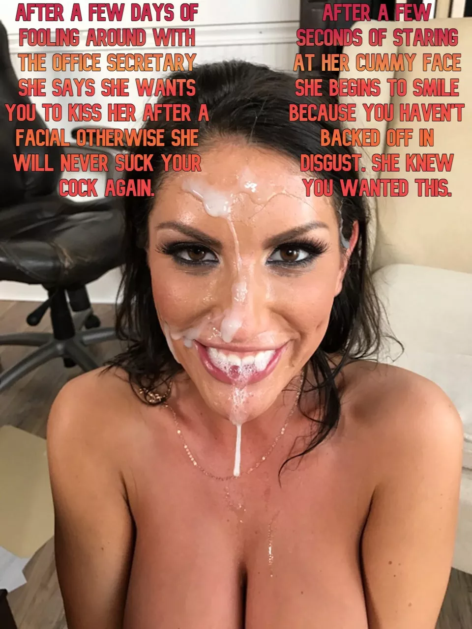 The secretary is blackmailing you.