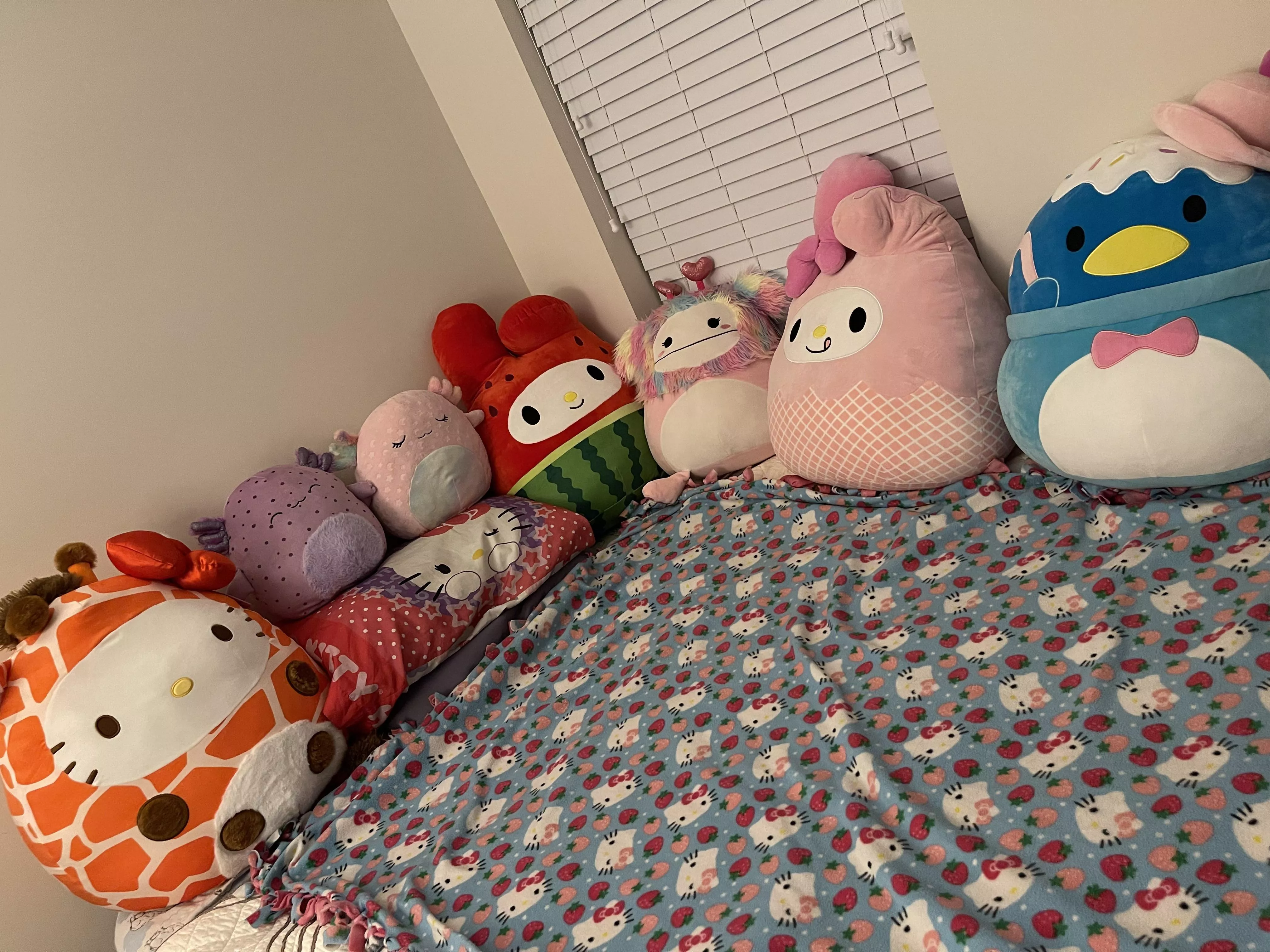 The squishies are taking over 😳 Just missing a Daddy to snuggle with 🥺