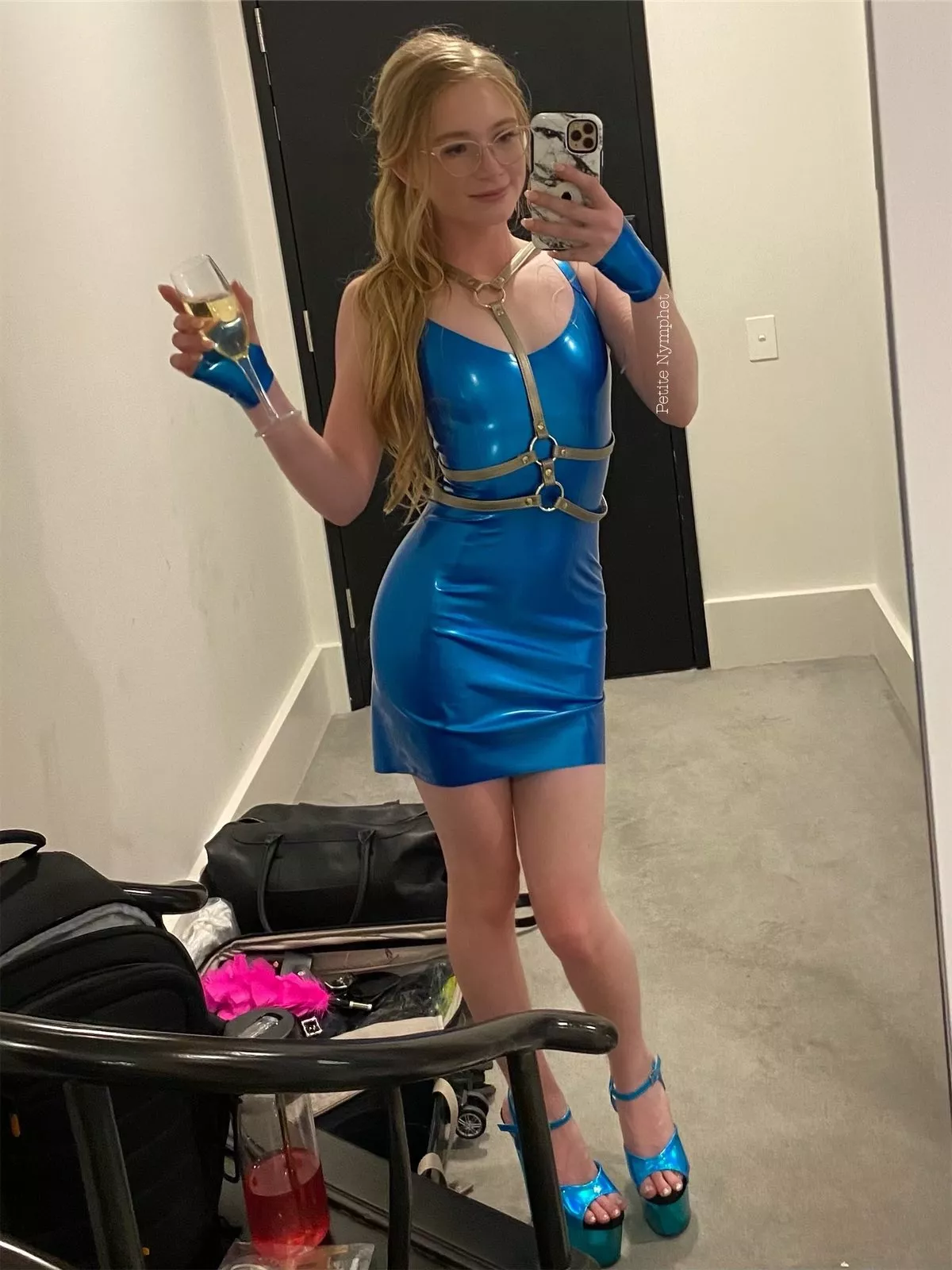 The start of my latex addiction... keenly awaiting the arrival of my next kinky dress!