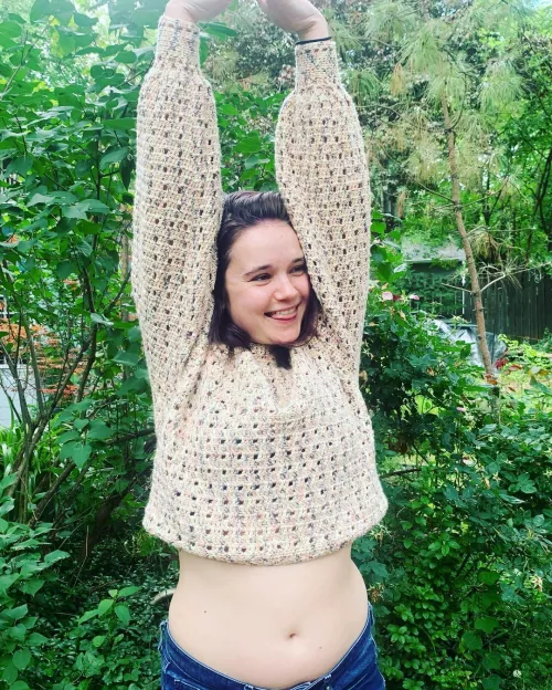 The tummy's still there even when I stand up now