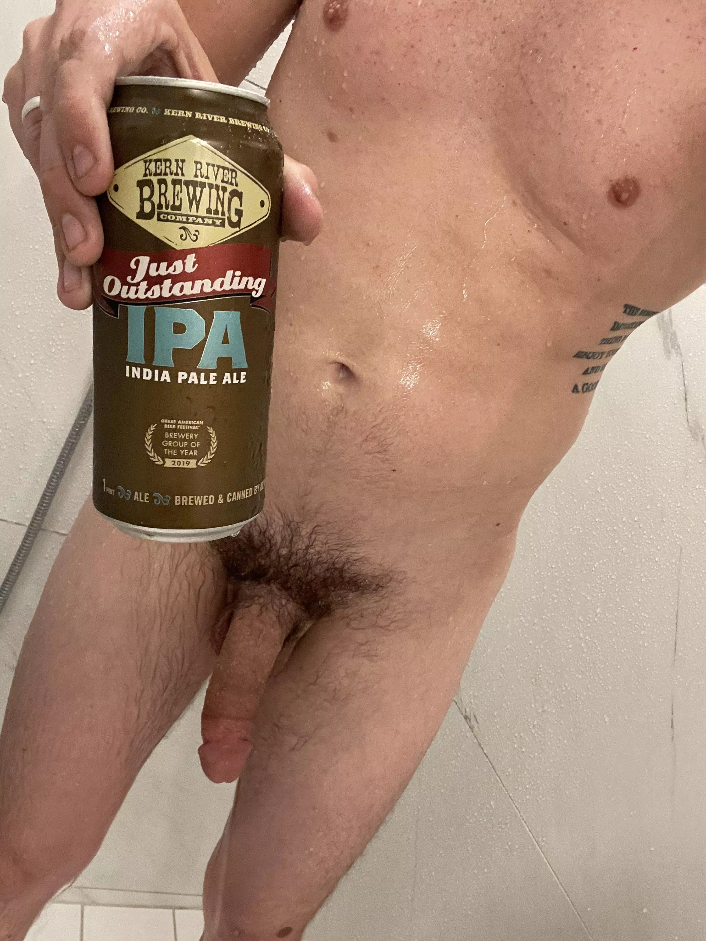 The water is hot and the beer is cold.