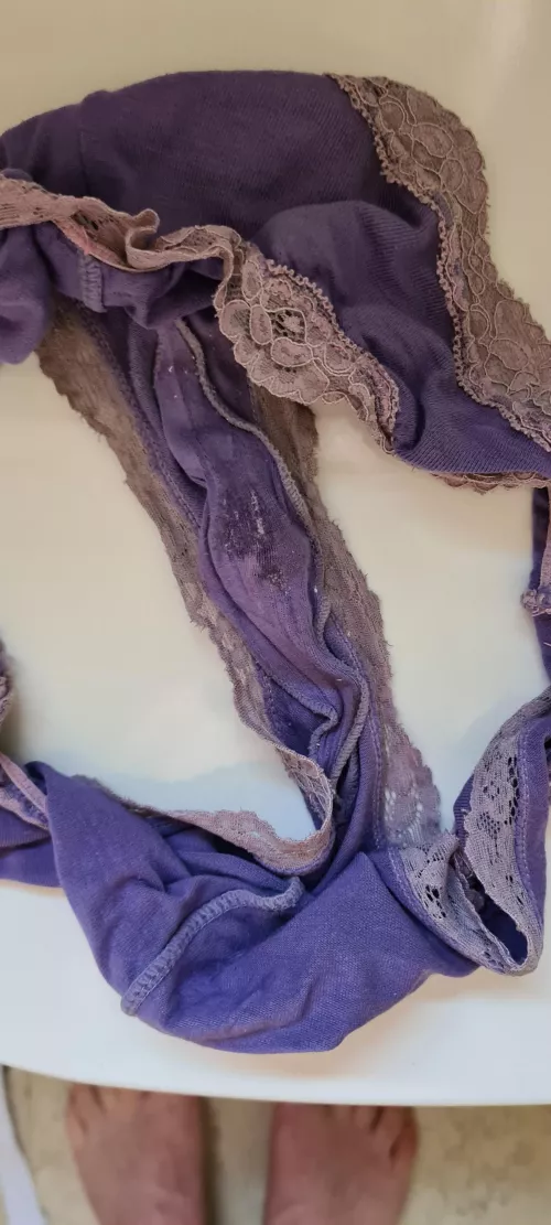 The wife's creamy panties!! 😋