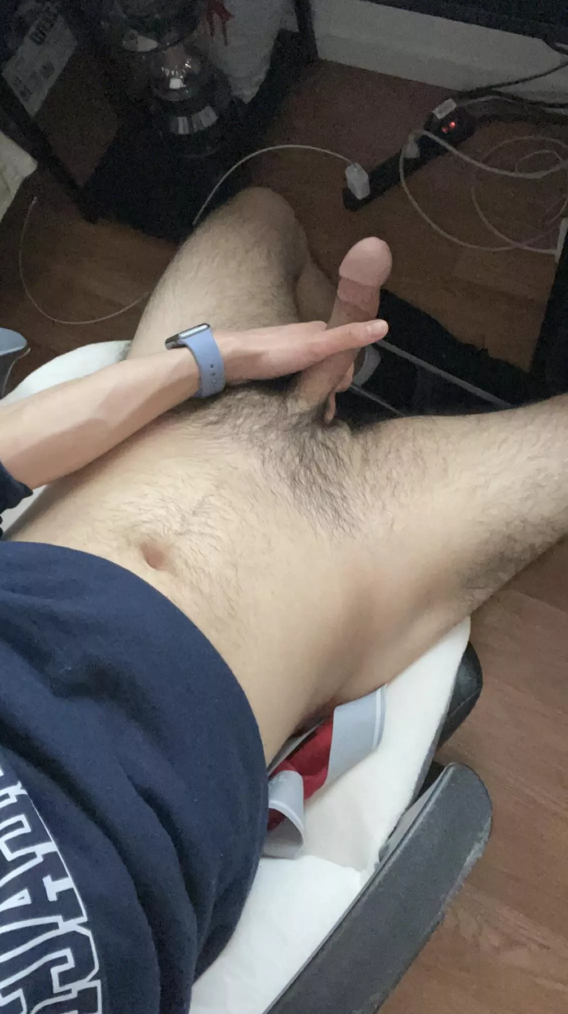 There’s enough room under the desk to play with this joystick There’s enough room under the desk to play with this joystick