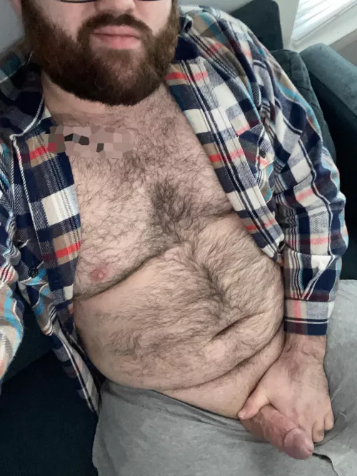 There’s plenty of room on the couch for us both, but I have a feeling I know which seat you’ll pick 😈