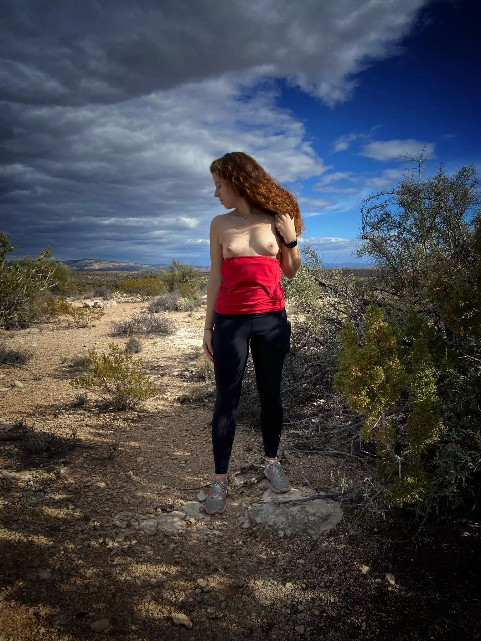 There's visibility for miles out here... [F]