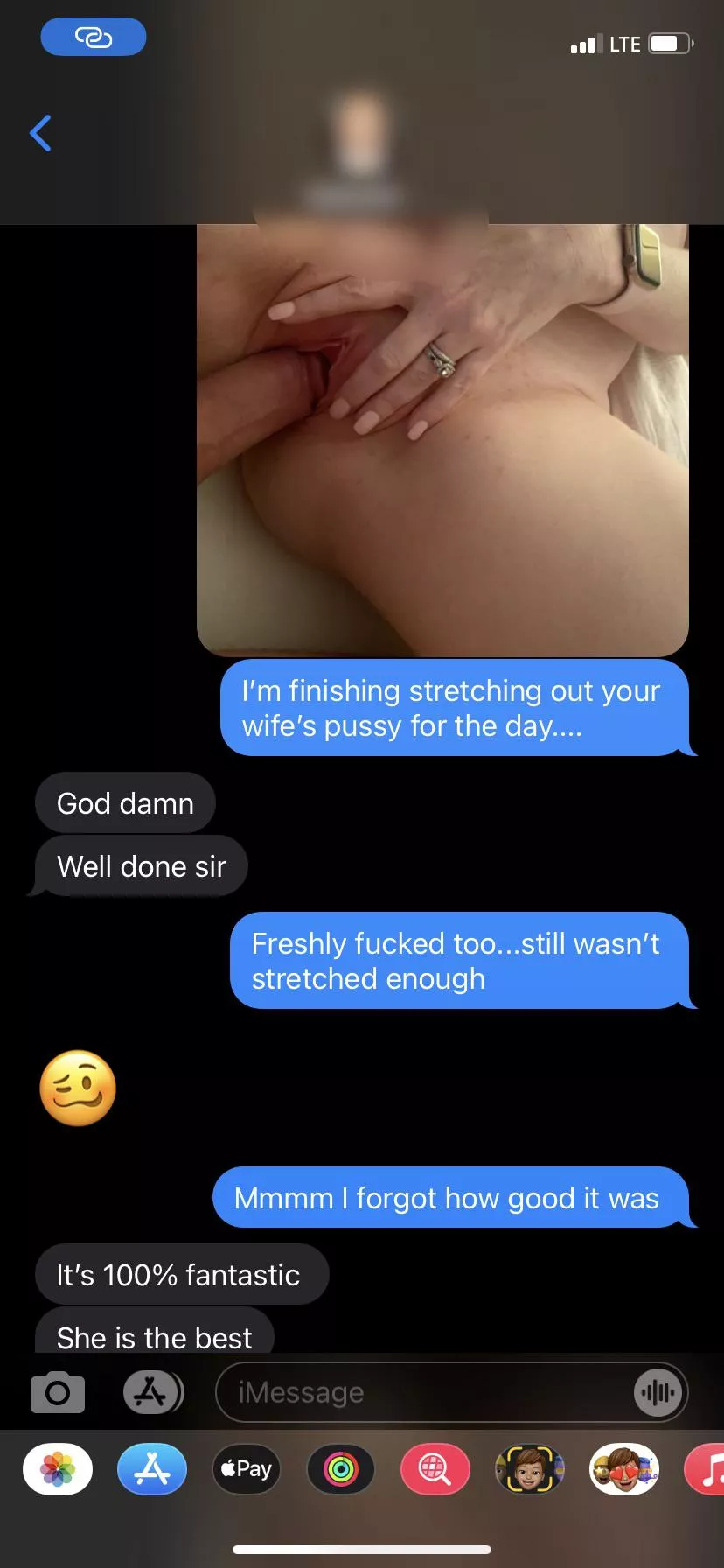 These are my favorite text messages to send…..his wifey had to stop by on her way home to get properly worked.