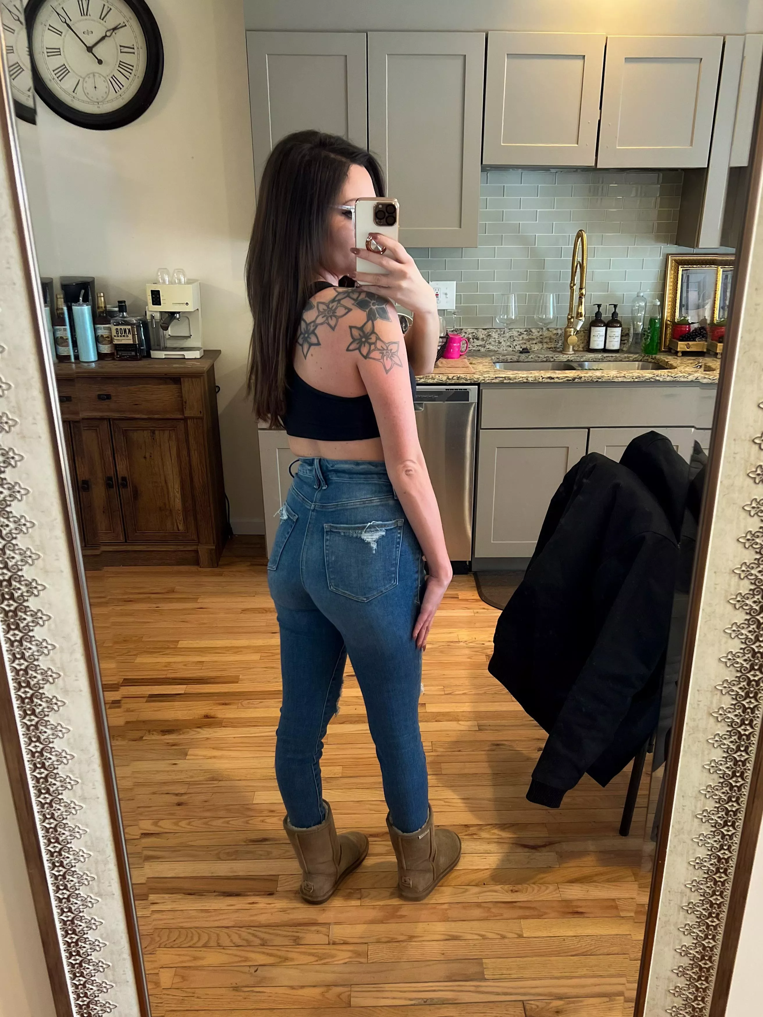 These are my good butt jeans.