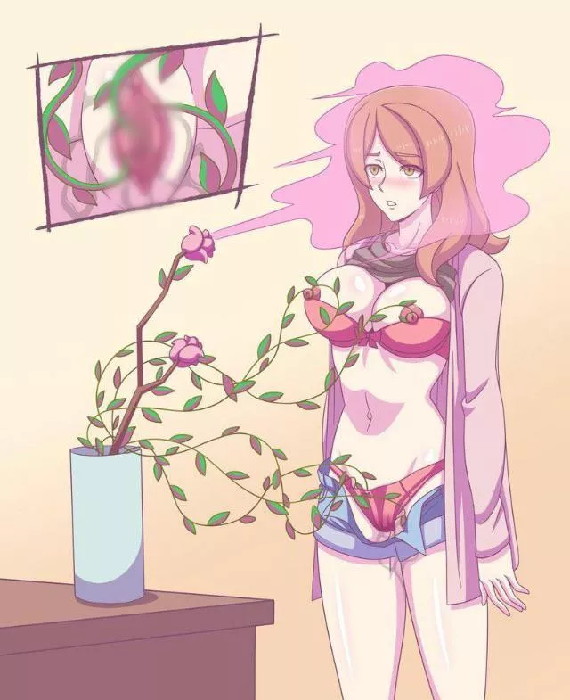 These flowers smell nice... [Couldn't find artist or any comic]