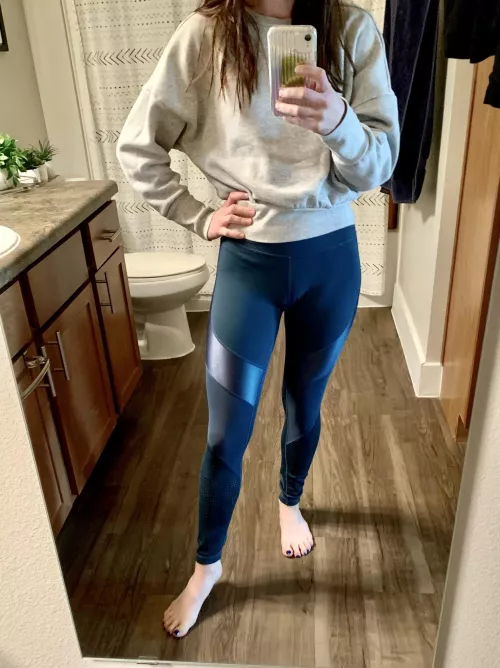 These leggings always ride up on me