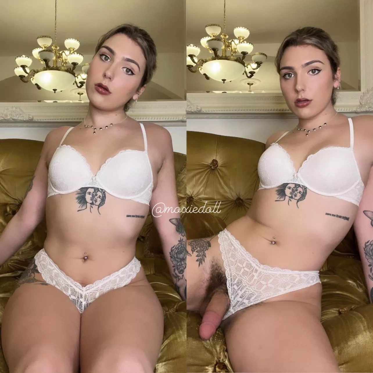 These thick thighs make it easy to hide my peen 🤫💕