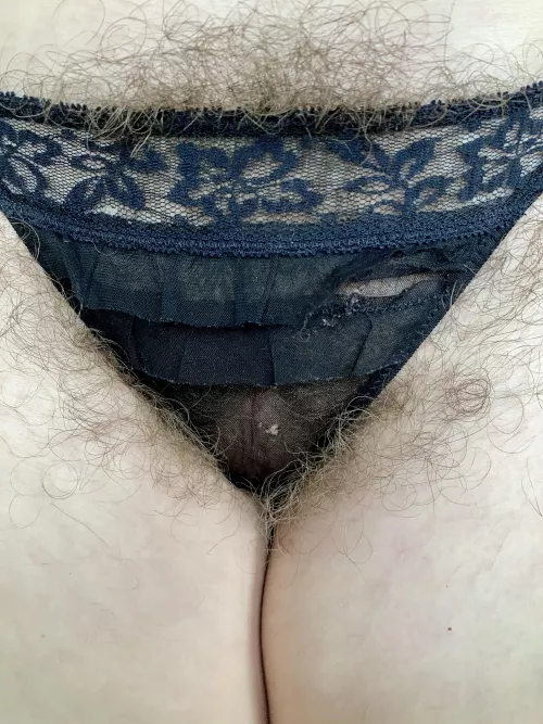 These tiny see throu panties don’t leave much to the imagination…